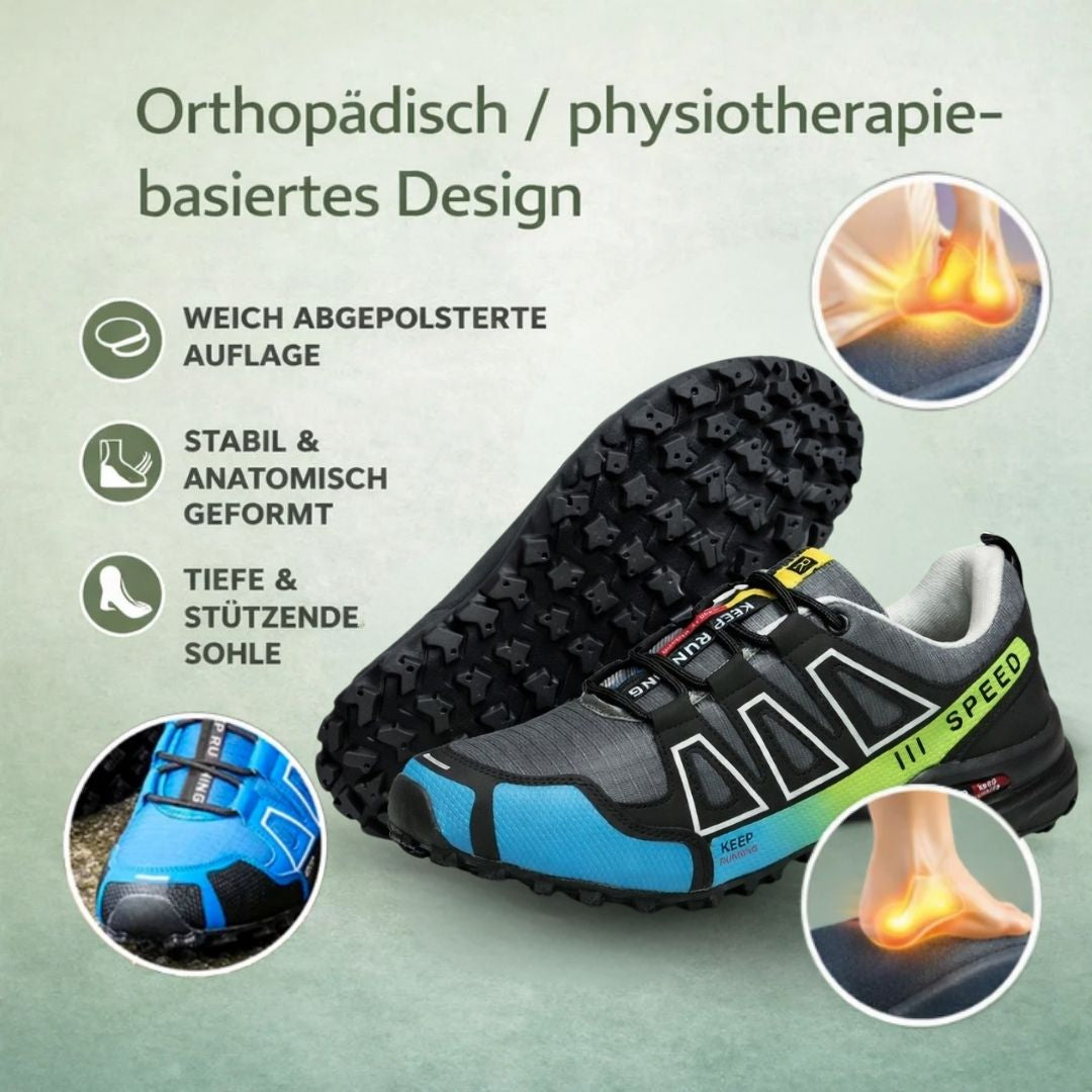 OrthoTrekking - Ergonomischer schmerzlindernder Trekking u.- Wanderschuh | Ergonomisches Design