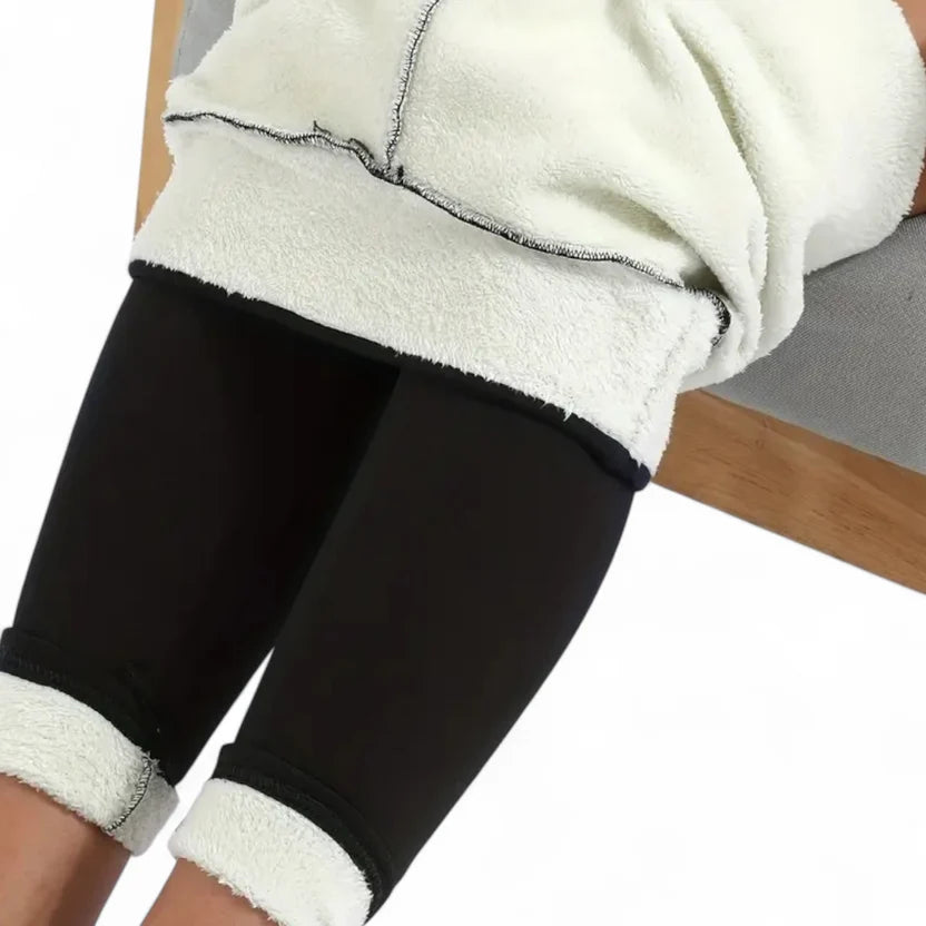 Varma Fleece-Tights - Blå