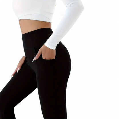 Varma Fleece-Tights - Svart