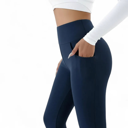 Varma Fleece-Tights - Blå