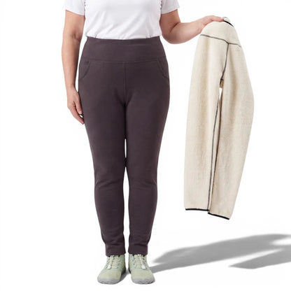 Varma Fleece-Tights - Grå