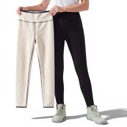 Varma Fleece-Tights - Svart