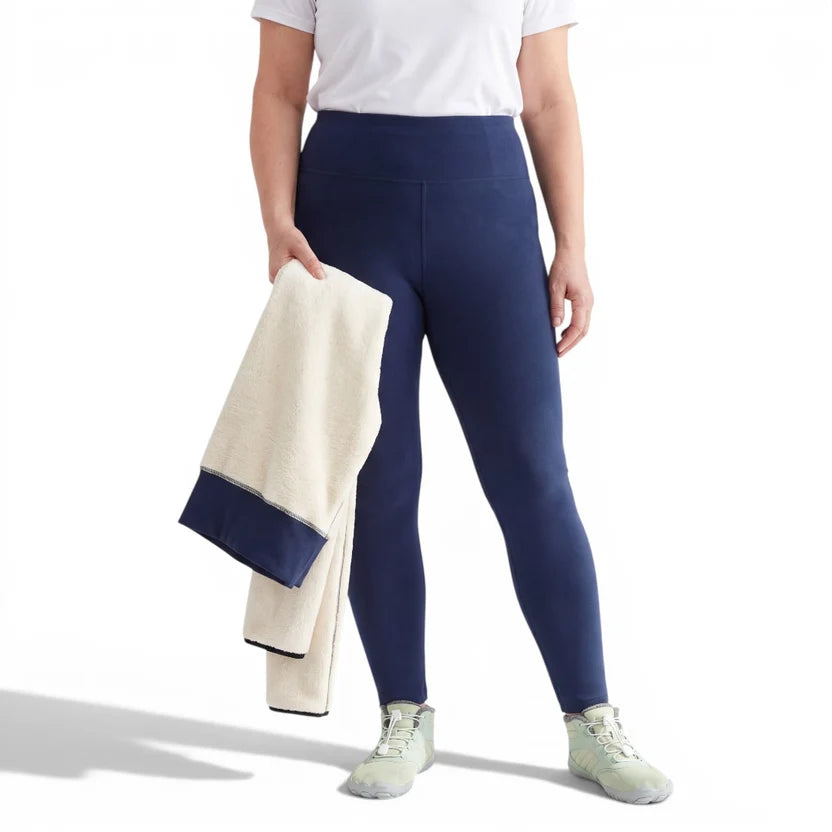 Varma Fleece-Tights - Blå